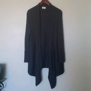 Plus Size Dark Gray Long Cardigan
